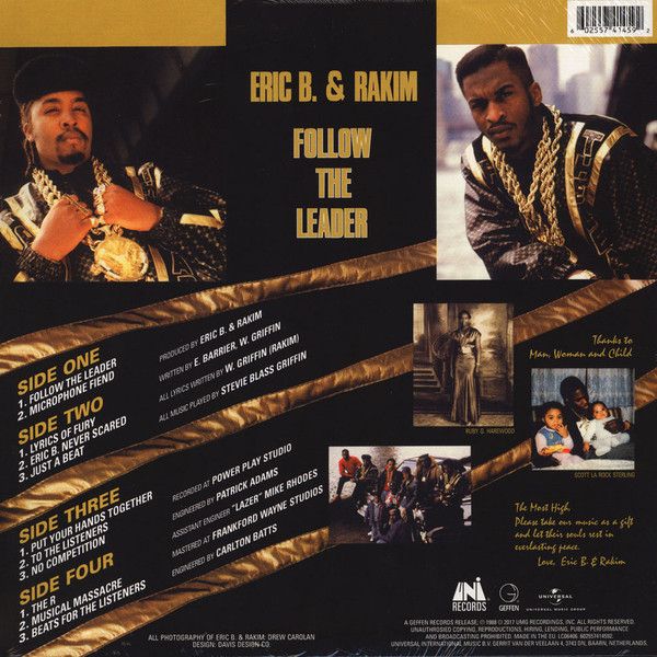 Платівка Eric B. & Rakim – Follow The Leader|Ерік Б. і Ракім-Слідуй за лідером(2xLP)