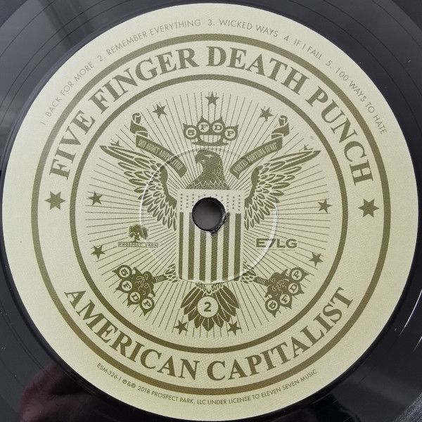 Платівка Five Finger Death Punch – American Capitalist|П'ятипалий смертельний удар-Американський капіталіст