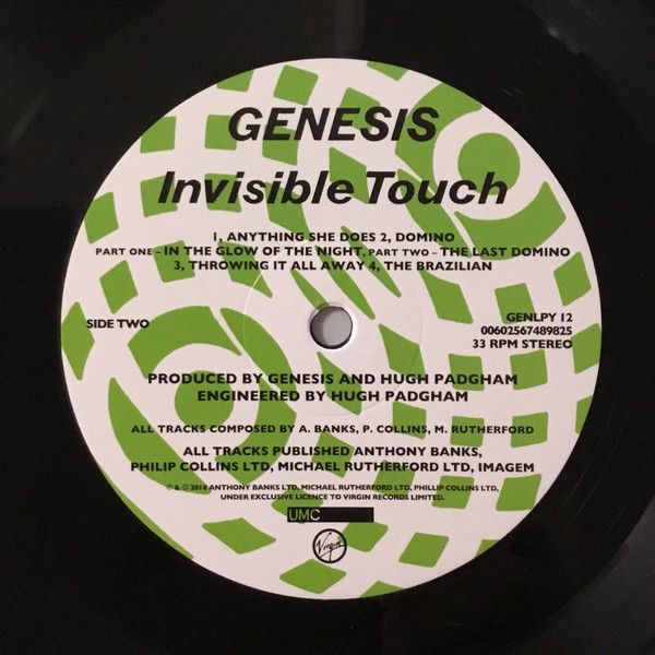 Платівка Genesis –Invisible Touch|Буття-Невидимий дотик