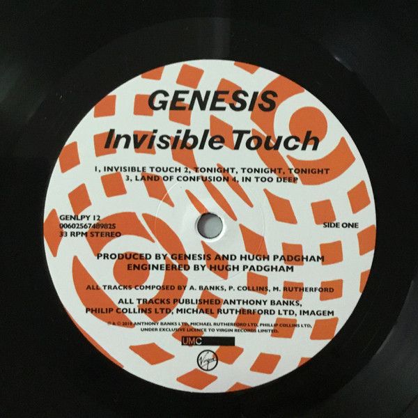 Платівка Genesis –Invisible Touch|Буття-Невидимий дотик
