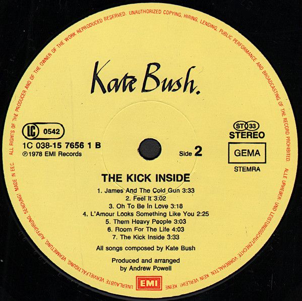 Платівка Kate Bush – The Kick Inside | Кетрін Буш