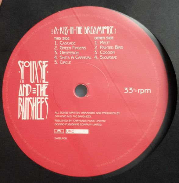 Платівка Siouxsie And The Banshees – A Kiss In The Dreamhouse|Сусі та Банші-Поцілунок в домі мрій