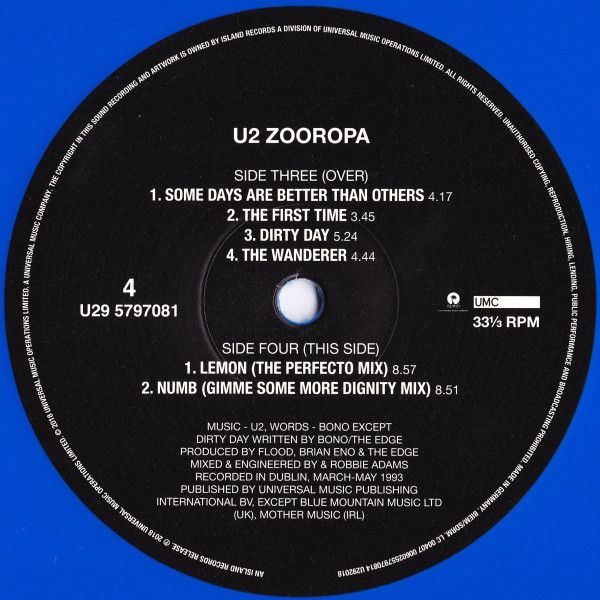 Платівка U2 – Zooropa|U2-Зооропа(2xLP)