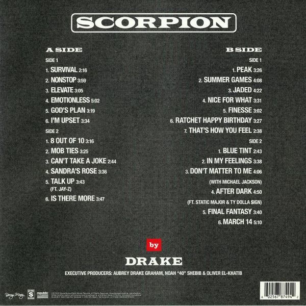 Платівка Drake – Scorpion|Дрейк – Скорпіон(2xLP)