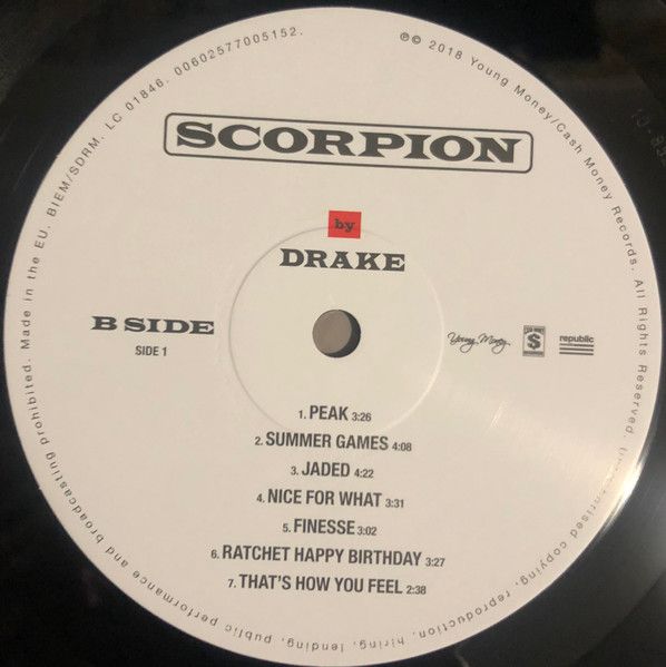 Платівка Drake – Scorpion|Дрейк – Скорпіон(2xLP)