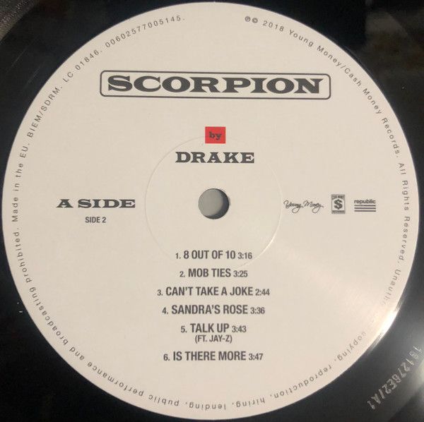 Платівка Drake – Scorpion|Дрейк – Скорпіон(2xLP)