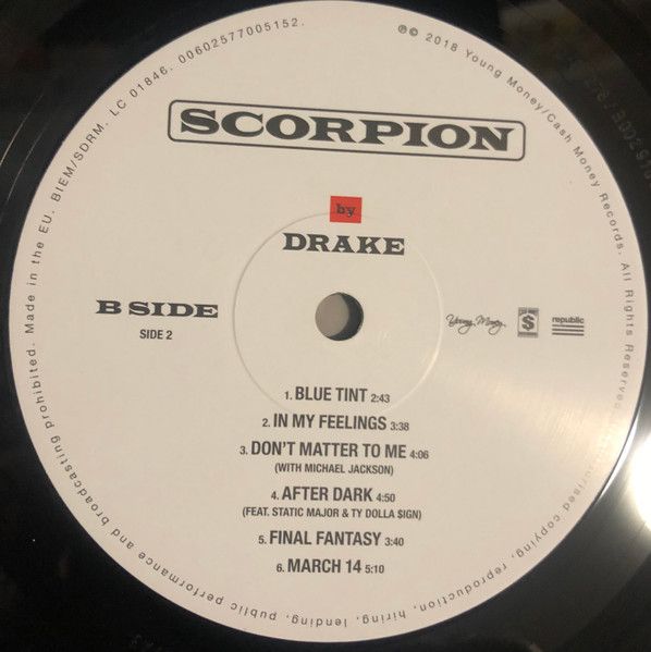 Платівка Drake – Scorpion|Дрейк – Скорпіон(2xLP)