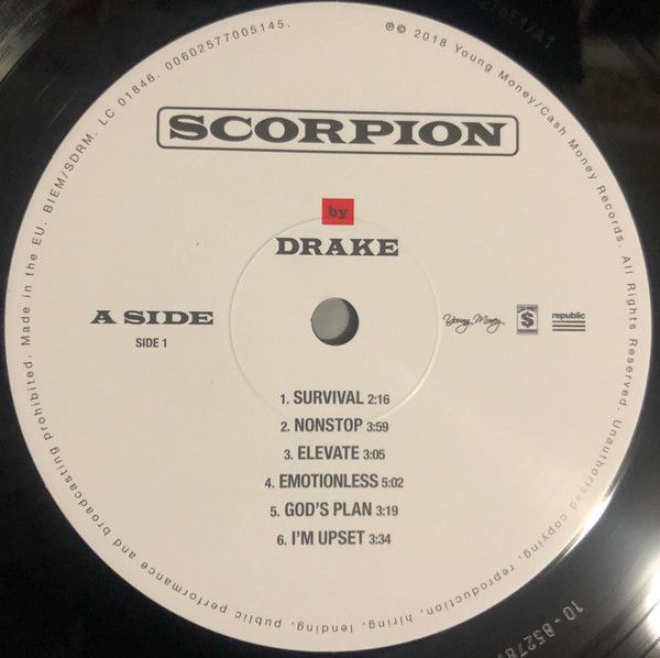Платівка Drake – Scorpion|Дрейк – Скорпіон(2xLP)