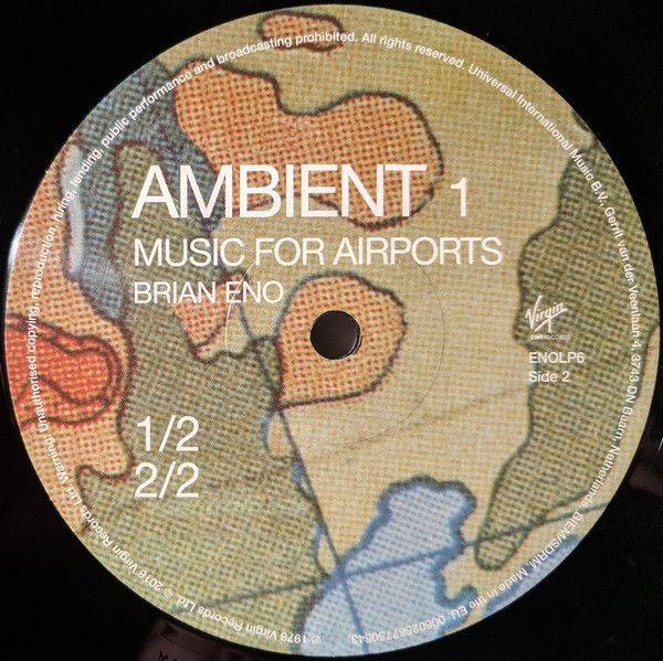 Платівка Brian Eno – Ambient 1 (Music For Airports)|Браян Іно