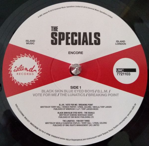Платівка The Specials – Encore|Спеціальні-Біс