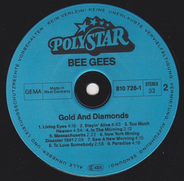 Платівка Bee Gees – Gold & Diamonds