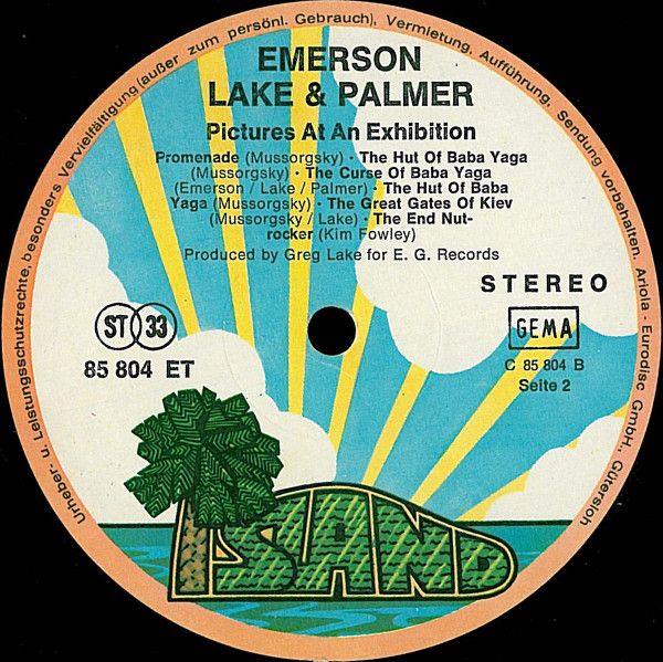 Платівка Emerson, Lake & Palmer – Pictures At An Exhibition