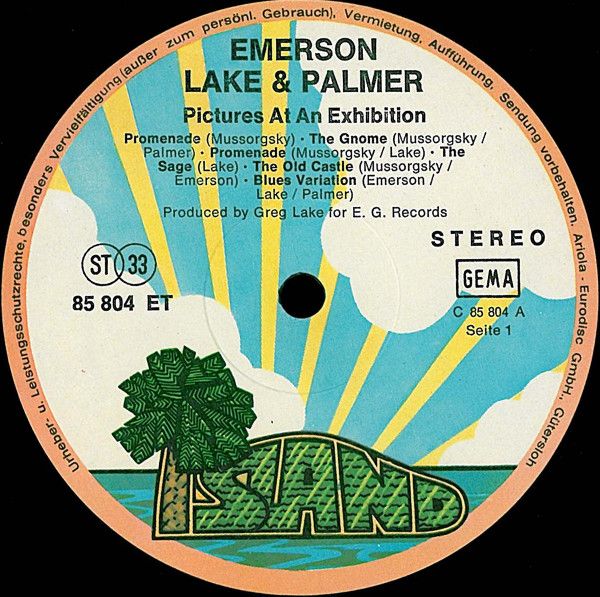 Платівка Emerson, Lake & Palmer – Pictures At An Exhibition