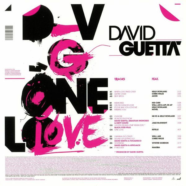Платівка Девід Гетта – Ван Лав | David Guetta – One Love (2LP)