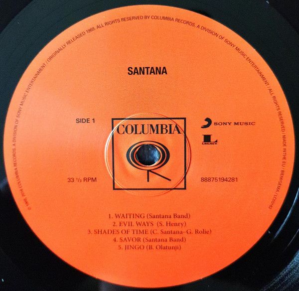 Платівка Santana – Santana|Сантана