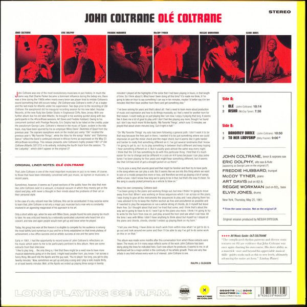 Платівка John Coltrane – Ole(The Complete Session)|Джон Колтрейн-Оле Колтрейн(Повна версія сесії)