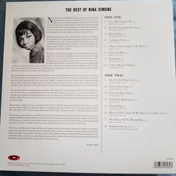 Платівка Nina Simone – The Best Of Nina Simone|Ніна Сімоне