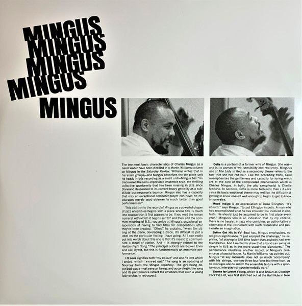 Платівка Mingus – Mingus Mingus Mingus Mingus Mingus |Чарльз Мінгус