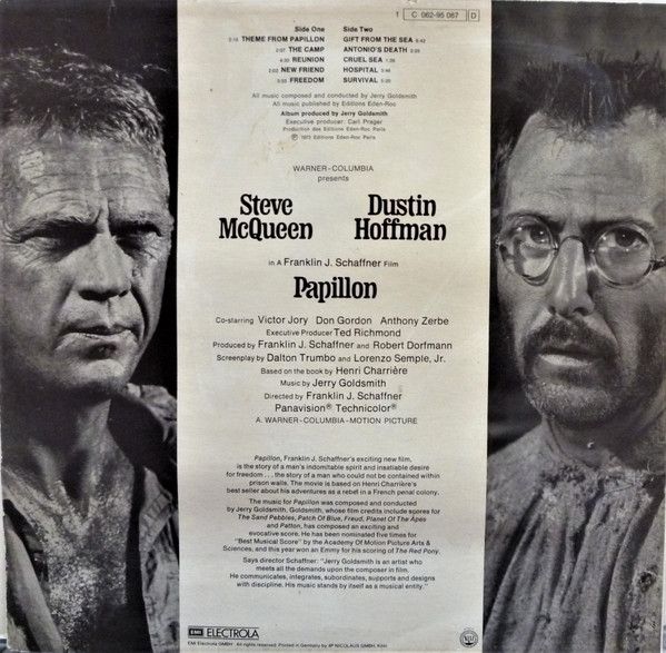 Платівка Jerry Goldsmith – Papillon (Original Motion Picture Soundtrack)|Джеррі Голдсміт