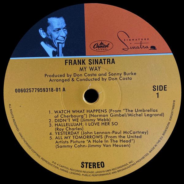 Платівка Frank Sinatra – My Way|Френк Сінатра-Мій шлях