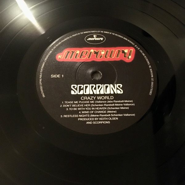 Платівка Scorpions – Crazy World|Скорпіони-Божевільний світ
