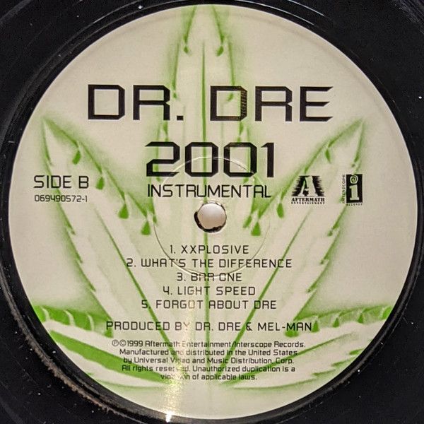 Платівка Dr. Dre – 2001 (Instrumentals Only)|Доктор Дре(2xLP)