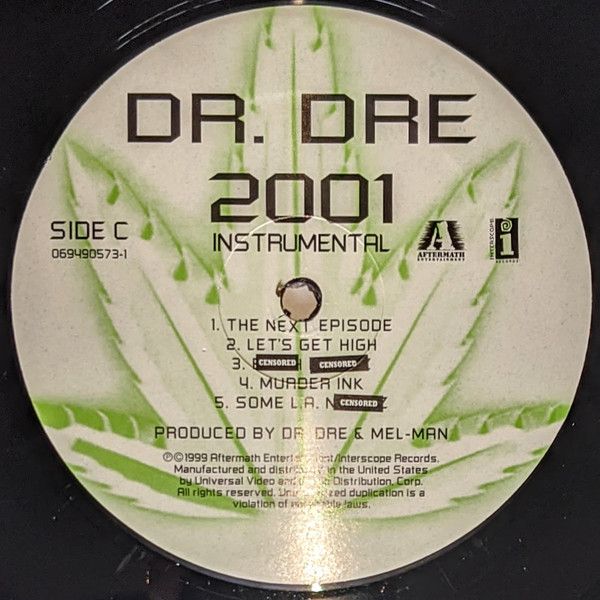 Платівка Dr. Dre – 2001 (Instrumentals Only)|Доктор Дре(2xLP)
