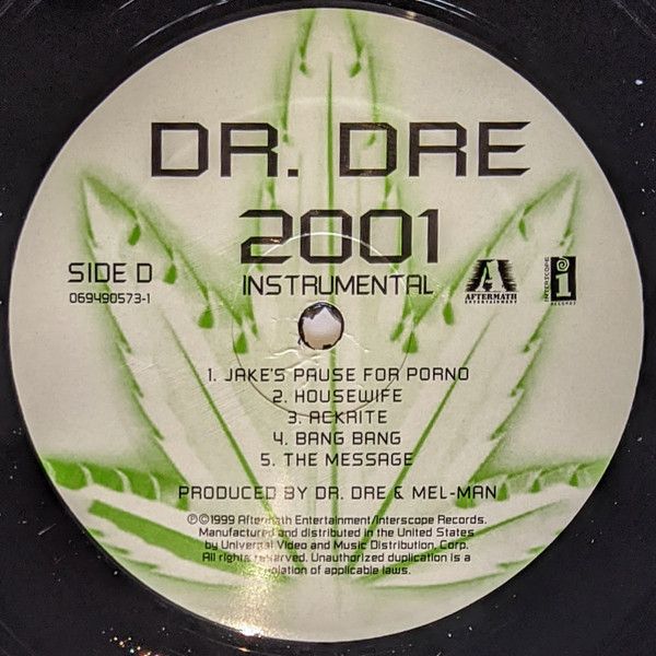 Платівка Dr. Dre – 2001 (Instrumentals Only)|Доктор Дре(2xLP)