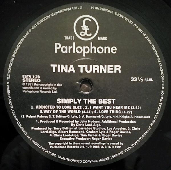 Платівка Tina Turner – Simply The Best|Тінa Тернер
