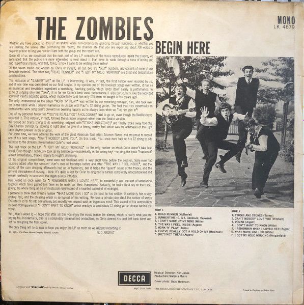 Платівка The Zombies – Begin Here|Зомбі-Почніть тут