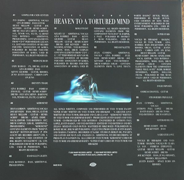 Платівка Yves Tumor – Heaven To A Tortured Mind|Іва Тумор-Небо для замученого розуму