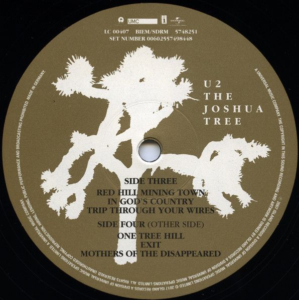 Платівка U2 - The Joshua Tree|U2-Дерево Джошуа(2xLP)