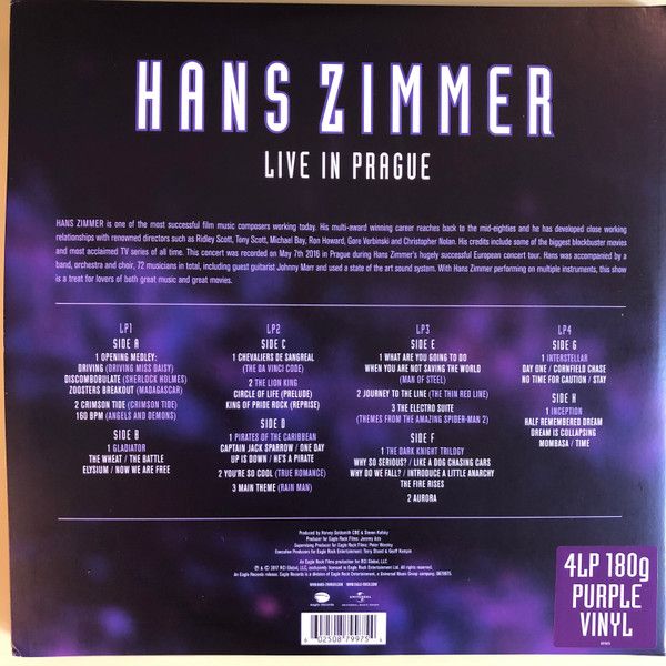 Платівка Hans Zimmer – Live In Prague|Ганс Циммер (4LP)