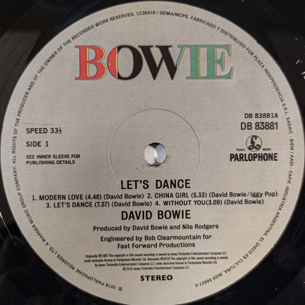 Платівка David Bowie – Let's Dance | Девід Боуї