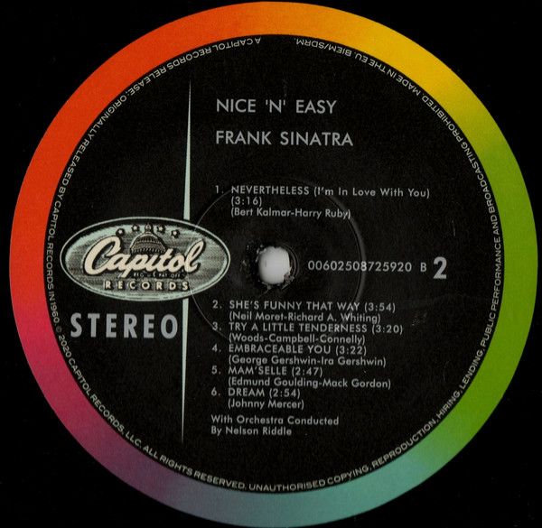 Платівка Frank Sinatra – Nice 'N' Easy|Френк Сінатра-Приємно і легко