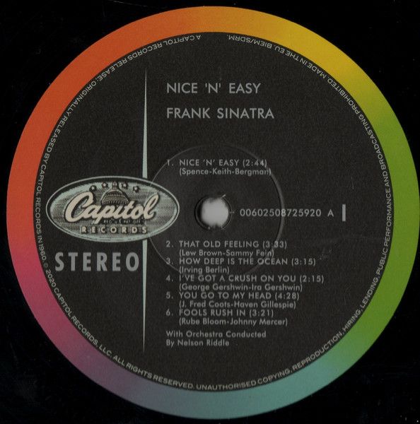 Платівка Frank Sinatra – Nice 'N' Easy|Френк Сінатра-Приємно і легко