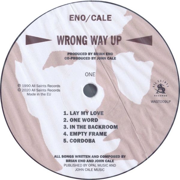 Платівка Eno / Cale – Wrong Way Up|Браян Іно та Джон Кейл-Неправильний шлях вгору