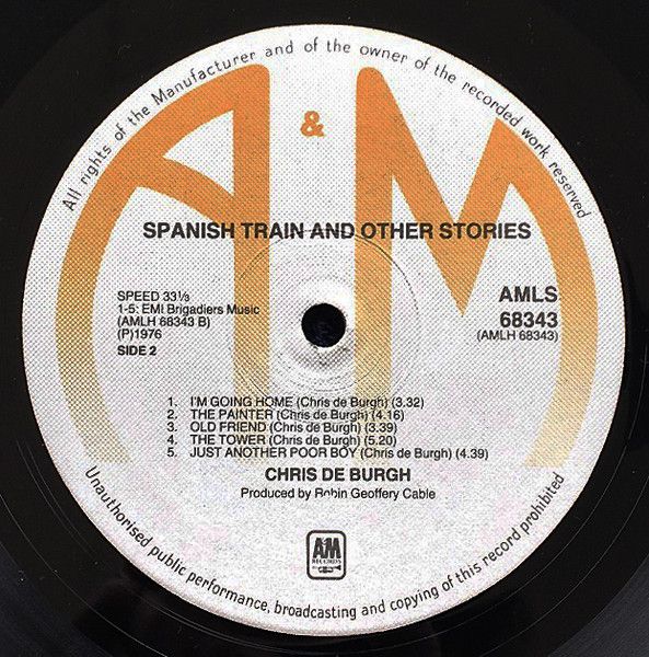Платівка Chris de Burgh – Spanish Train And Other Stories