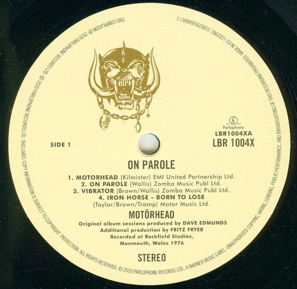 Платівка Motörhead – On Parole|Motorhead – Умовно-дострокове звільнення (2xLP)