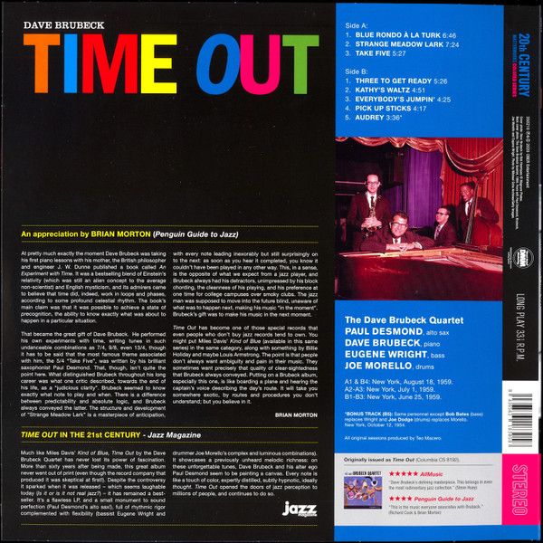 Платівка The Dave Brubeck Quartet – Time Out|Квартет Дейва Брубека