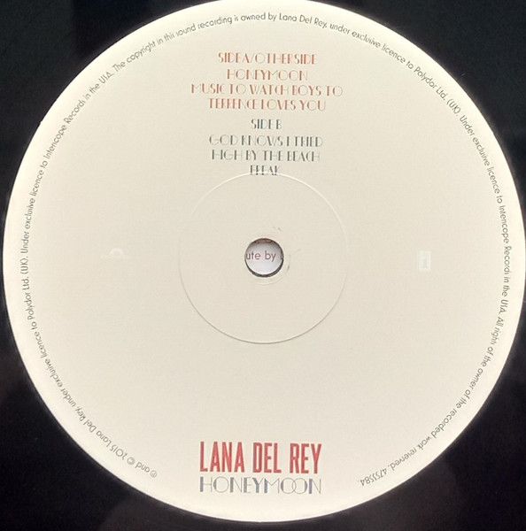 Платівка Lana Del Rey – Honeymoon|Лана Дель Рей-Медовий місяць(2XLP)