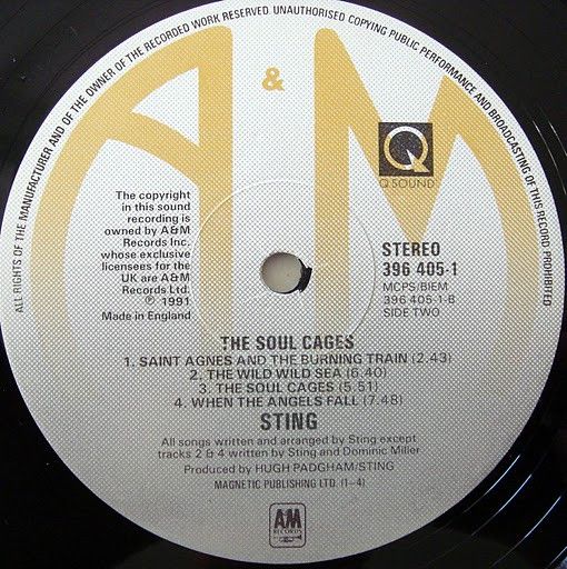 Платівка Sting – The Soul Cages|Стінг-Клітки душі