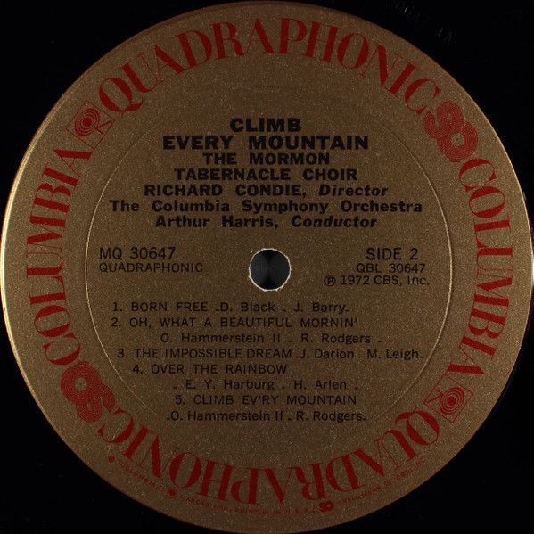Платівка The Mormon Tabernacle Choir & The Columbia Symphony Orchestra – Climb Every Mountain
