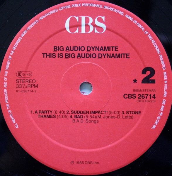 Платівка Big Audio Dynamite – This Is Big Audio Dynamite