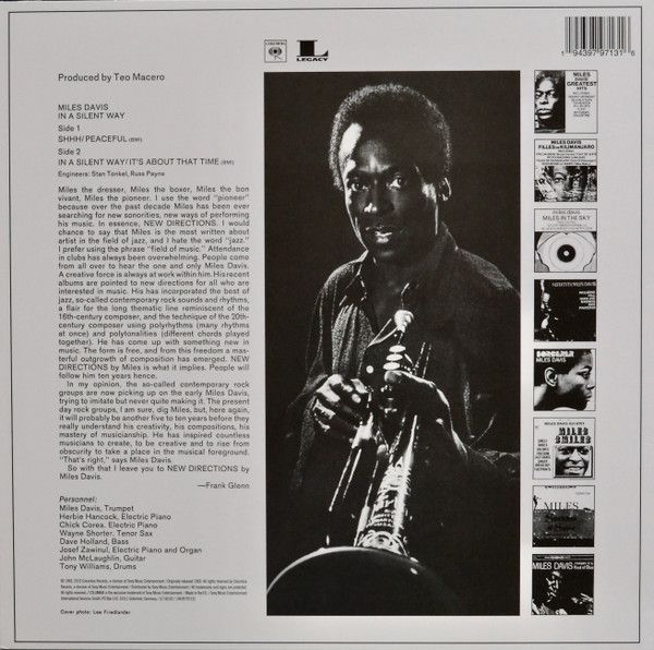 Платівка Miles Davis – In A Silent Way|Майлз Девіс-Безшумним способом