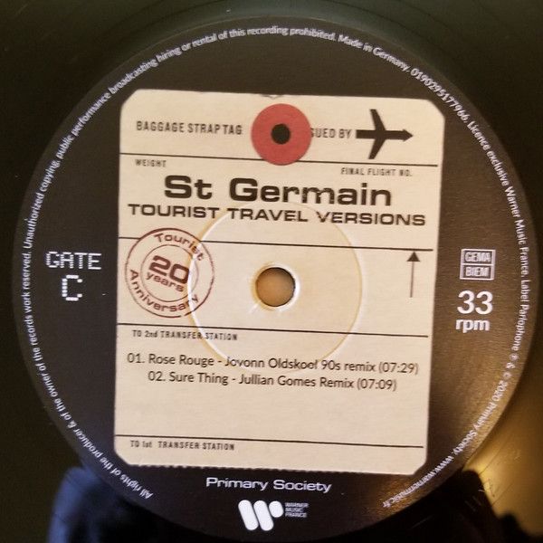 Платівка St Germain – Tourist Travel Versions|Сен-Жермен