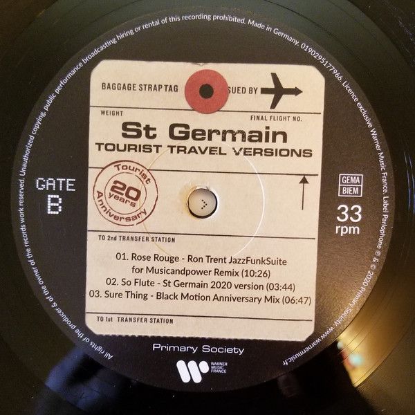 Платівка St Germain – Tourist Travel Versions|Сен-Жермен