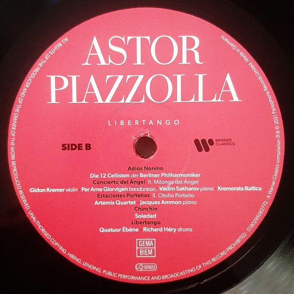 Платівка Astor Piazzolla – Libertango | Астор П'яццолла – Лібертанго