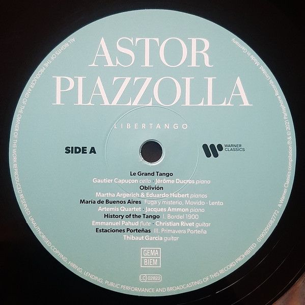 Платівка Astor Piazzolla – Libertango | Астор П'яццолла – Лібертанго