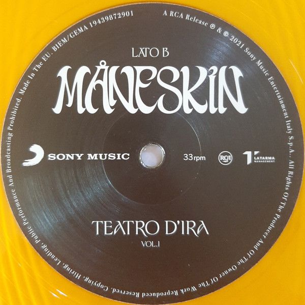 Платівка Maneskin – Teatro D'Ira - Vol.I|Місячне сяйво-Театр гніву: Том I